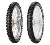 COPPIA GOMME PIRELLI 80/100-21 MX EXTRA X + 100/90-19 MX32 MID H