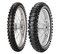 COPPIA GOMME PIRELLI 80/100-21 MX EXTRA X + 120/80-19 MX32 MID H