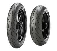 COPPIA GOMME PIRELLI 80/90-17 44S + 150/60-17 66S DIABLO ROSSO SPORT