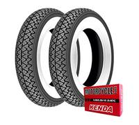 Coppia gomme pneumatici Kenda K333 3.00-10 42J + camere d'aria Vespa 50 Special