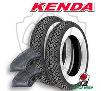 Coppia gomme pneumatici Kenda K333 3.00-10 50J + camere d'aria Vespa 50 Special