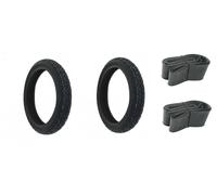Coppia Gomme V-Race 80/80-14 43J TT Piaggio Free + Camere DOT Recente