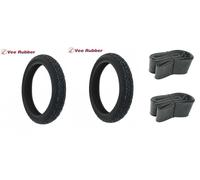 Coppia Gomme Vee Rubber VRM087 80/80-14 43J TT Piaggio Free + Camere DOT Recente