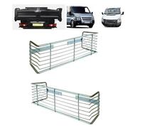 COPPIA GRIGLIA PARASASSI PROTEZIONE FANALE POSTERIORE STOP SU BARRA PARAINCASTRO PER FORD TRANSIT T 350 300 DAL 2006/2013-420x130 mm