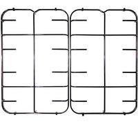 Coppia griglie Hotpoint Ariston Indesit Creda 447 x 285 mm. in piattina smaltata lucido nera per cucina piano cottura 4 fuochi cucina a gas - C00094857-482000028051