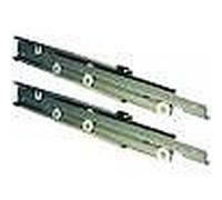 COPPIA GUIDE TELESCOPICHE PER CASSETTO in 3 elementi - inox 304 Larg. 18 mm - lu