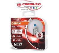 COPPIA H1 +150 LAMPADE OSRAM NIGHT BREAKER LASER 64150NL-HCB 12v 55w