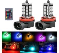 Coppia H3 453 RGB Cambia Colore Lampadine LED Fendinebbia Telecomando 12v Faro