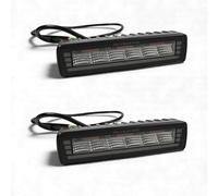 Coppia Hella 7" LED Mini Lightbar Nera Con PO Flood, Flash 12-24V Off Road