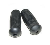Coppia Impugnature Manubrio Sinistra Destra Nero In Gomma Per Harley Davidson