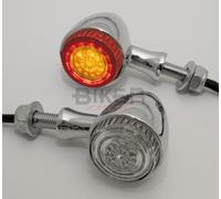 Coppia indicatori frecce Bullet Custom Harley con luce posteriore e luce stop