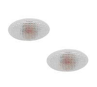 Coppia Indicatori Frecce Fanali Laterali Bianchi per MINI COOPER 2001>2006