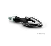 COPPIA INDICATORI FRECCIA LED NERE BARRACUDA UNIVERSALI