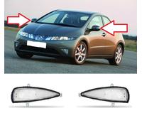 Coppia Indicatori Laterali Specchio Ala NEW Per Honda Civic HB (FN/FK) 06-11