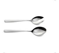 Coppia insalata medea, Acciaio inox Aisi 304 lucido, spessore 3 mm, lunghezza 231 mm cromo