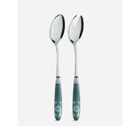 Coppia insalata Rabat , inox 18/c (aisi430), manico in nylon adatto alla lavastoviglie verde