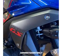 Coppia Inserto 3d compatibile fianco alluminio BMW R 1300 GS Standard Rosso x2