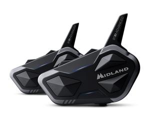 COPPIA INTERFONO MOTO CASCO BLUETOOTH MIDLAND BTR1 ADVANCE 2PZ CONFERENCE 1200M