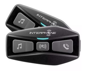 COPPIA INTERFONO SLIM MOTO CASCO BLUETOOTH 5.0 INTERPHONE UCOM 2 KIT 600mt