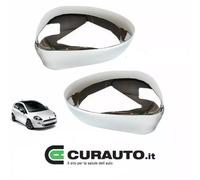 COPPIA KIT CALOTTA COPPA SPECCHIO RETROV DX SX FIAT GRANDE PUNTO EVO MY CROMATE
