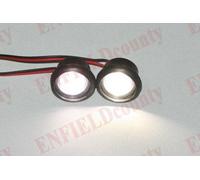 Coppia Lampada Faro Anteriore Bright White LED 12v Per Royal Enfield