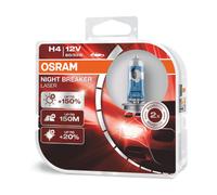 COPPIA Lampada Lampadina Luce OSRAM NIGHT BREAKER [LASER] H4 (P43t) 12V 60/55W