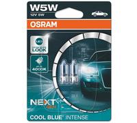 COPPIA Lampada Lampadina Luce OSRAM T10 W5W COOL BLUE INTENSE