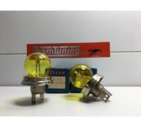 Coppia Lampade 6V R2 40/45W P45t Epoca Gialle Silea 6123 Per Tutte Le Auto Con I
