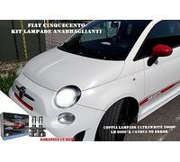 Coppia Lampade a Led FIAT 500 09> Top Quality H7 12V 20000 LM CANBUS ERROR FREE