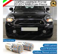 COPPIA LAMPADE A LED PY21W BAU15S CANBUS MINI COUNTRYMAN F60 FRECCE ANTERIORI