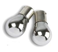 Coppia lampade cromate tuning FRECCE ARANCIO PIOLI SFALSATI