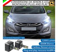 COPPIA LAMPADE D1S LED DA XENON A LED PER HYUNDAI I30 MK2 6000K BIANCO CANBUS