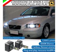 COPPIA LAMPADE D1S LED DA XENON A LED PER VOLVO V70 MK2 CON LUCI DI SVOLTA 6000K