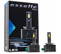 Coppia Lampade D3S LED 12000 Lumen 6000K specifiche per Ford Kuga 2 Restyling - Conversione da Xenon a LED Plug & Play Canbus - Luce Bianco Ghiaccio Ultra Potente - 35W CSP Alta Luminosità