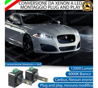 COPPIA LAMPADE D3S LED DA XENON A LED 6000K PER JAGUAR XJ X351 12000 LUMEN