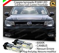 COPPIA LAMPADE DIURNE DRL 10 LED PW24W CANBUS VW TIGUAN MK2 6000K NO ERROR