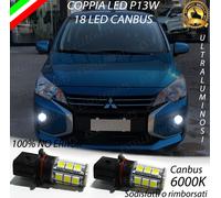 COPPIA LAMPADE POSIZIONE P13W 18 LED DRL 6000K DR ZERO 0 CANBUS NO AVARIA