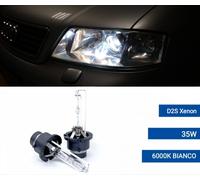 COPPIA LAMPADE FARI XENON RICAMBIO D2S 6000K PER AUDI A6 C5