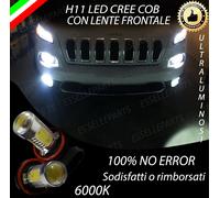 COPPIA LAMPADE FENDINEBBIA H11 LED COB CANBUS JEEP CHEROKEE 2014 + 6000K