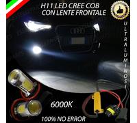 COPPIA LAMPADE FENDINEBBIA H11 LED CREE COB CANBUS AUDI A1 SPORTBACK NO ERRORE