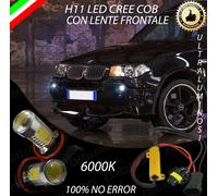 COPPIA LAMPADE FENDINEBBIA H11 LED CREE COB CANBUS BMW X3 E83 6000K 100% NOERROR