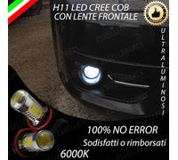COPPIA LAMPADE FENDINEBBIA H11 LED CREE COB CANBUS FORD MONDEO MK3 6000K