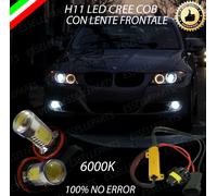 COPPIA LAMPADE FENDINEBBIA H11 LED CREE COB CANBUS PER BMW SERIE 3 E92 6000K
