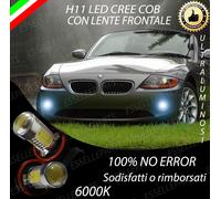 COPPIA LAMPADE FENDINEBBIA H11 LED CREE COB CANBUS PER BMW Z4 6000K