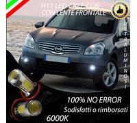 COPPIA LAMPADE FENDINEBBIA H11 LED CREE COB CANBUS PER NISSAN QASHQAI 6000K