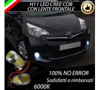 COPPIA LAMPADE FENDINEBBIA H11 LED CREE COB CANBUS PER TOYOTA VERSO S 6000K