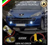 COPPIA LAMPADE FENDINEBBIA H11 LED CREE COB CANBUS PEUGEOT 207 CC 6000K