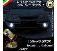 COPPIA LAMPADE FENDINEBBIA H11 LED CREE COB CANBUS RENAULT LAGUNA II 6000K
