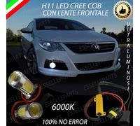 COPPIA LAMPADE FENDINEBBIA H11 LED CREE COB CANBUS VW PASSAT CC 100%NOERROR