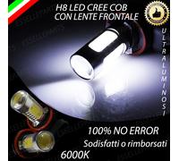 COPPIA LAMPADE FENDINEBBIA H8 LED BIANCO CREE COB CANBUS 6000K ULTRALUMINOSI